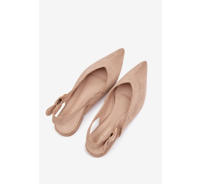 Dámske baleríny s prackou Tanelia - béžové