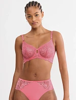 WILD PEONY FLORALE - Minimizer balconette: minimálne tvarovanie s hodvábnou čipkou Triumph