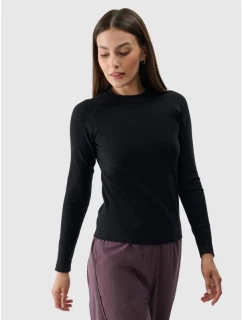 Dámské hladké bezešvé tričko s dlouhým rukávem model 21431866 - 4F