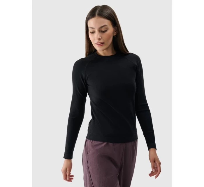 Dámské hladké bezešvé tričko s dlouhým rukávem model 21431866 - 4F Dámské hladké bezešvé tričko s dlouhým rukávem model 21431866 - 4F