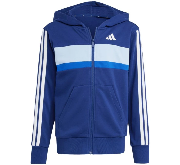Detské tepláky adidas Seasonal Essentials Tiberio 3-Stripes French Terry navy blue JI6035