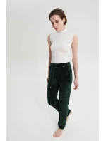 Sametové kalhoty s nízkým pasem model 20515799 - Vamp Sametové kalhoty s nízkým pasem model 20515799 - Vamp