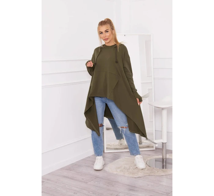 Halenka s model 18749094 spodní částí khaki - K-Fashion Halenka s model 18749094 spodní částí khaki - K-Fashion