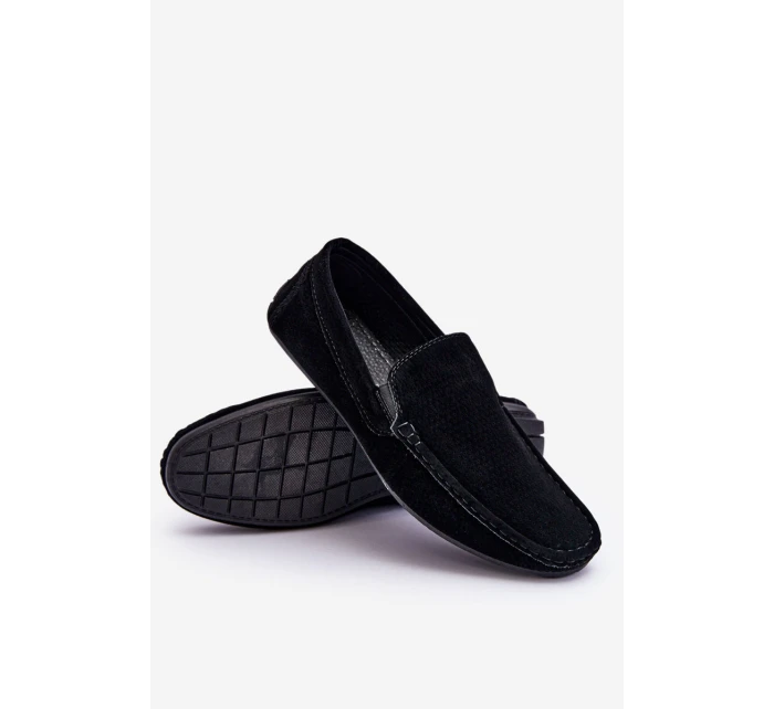 Pánské klasické semišové mokasíny Černe model 21613193 - EVENTO Pánské klasické semišové mokasíny Černe model 21613193 - EVENTO