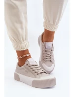 Dámské tenisky na tlusté podrážce model 21650049 šedé - Lee Cooper Dámské tenisky na tlusté podrážce model 21650049 šedé - Lee Cooper
