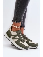 Sneakersy Damskie Z Eko Skóry Zielone Kaimans Sneakersy Damskie Z Eko Skóry Zielone Kaimans