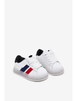 Buty Sportowe Sneakersy Dziecięce Ze Świecącą Podeszwą Biało-Czarne Arielle