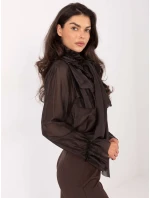 Koszula IT KS model 21795610 ciemny brązowy - FPrice Koszula IT KS model 21795610 ciemny brązowy - FPrice