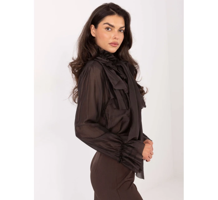 Koszula IT KS model 21795610 ciemny brązowy - FPrice Koszula IT KS model 21795610 ciemny brązowy - FPrice