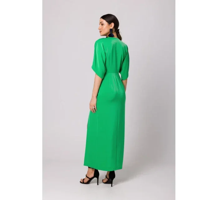 K163 Maxi šaty - zelené