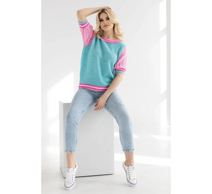 Sveter s krátkym rukávom model 178641 PeeKaBoo