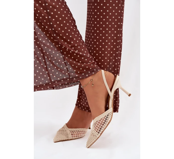 Sandále na podpätku model 224499 Vykročte štýlovo