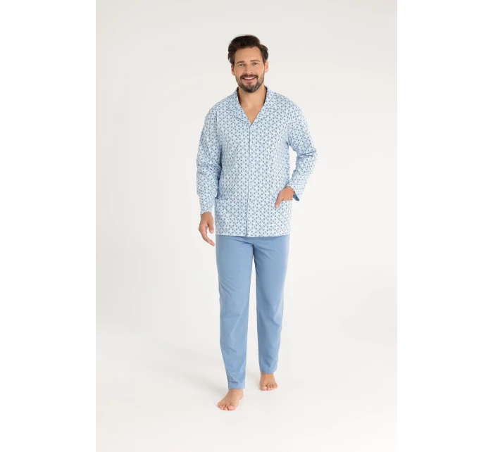 Pyžamo model 21266464 dlouhé/r MXL pánské rozepínací - Regina