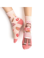 Dievčenské ponožky Steven art.014 Girl Asymetrické 26-34