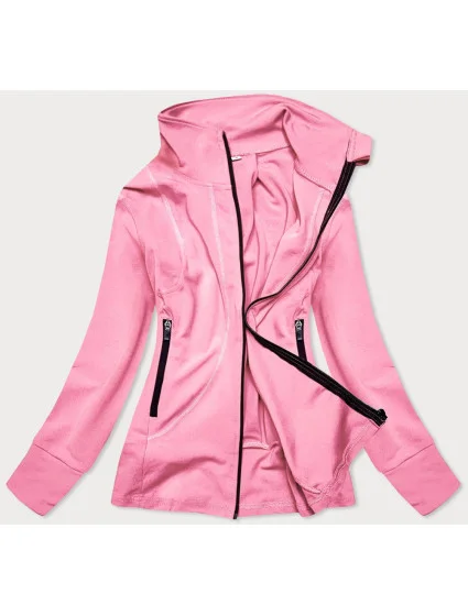 Svetloružová dámska mikina so stojačikom (HD150-25) Svetloružová dámska mikina so stojačikom (HD150-25)