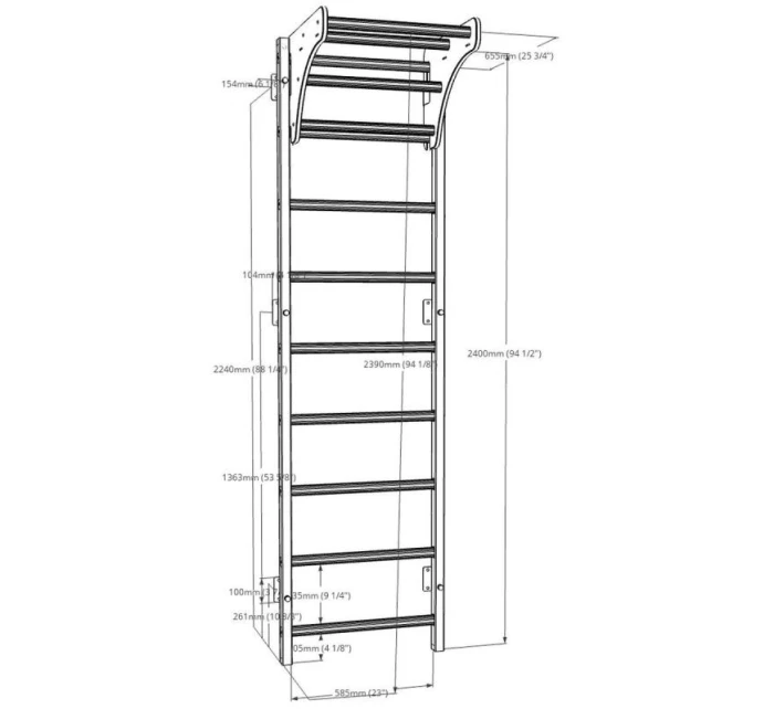 DREVENO-KOVOVÉ GYMNASTICKÉ REBRÍKY S DREVENOU TYČOU LAVIČKA 711W DREVENO-KOVOVÉ GYMNASTICKÉ REBRÍKY S DREVENOU TYČOU LAVIČKA 711W