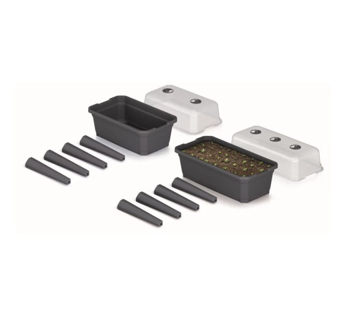 STOJACA SKLENENENÁ SADA RESPANA ECOLINE 74,6x77,7x36,8 cm ANTRACIT detské