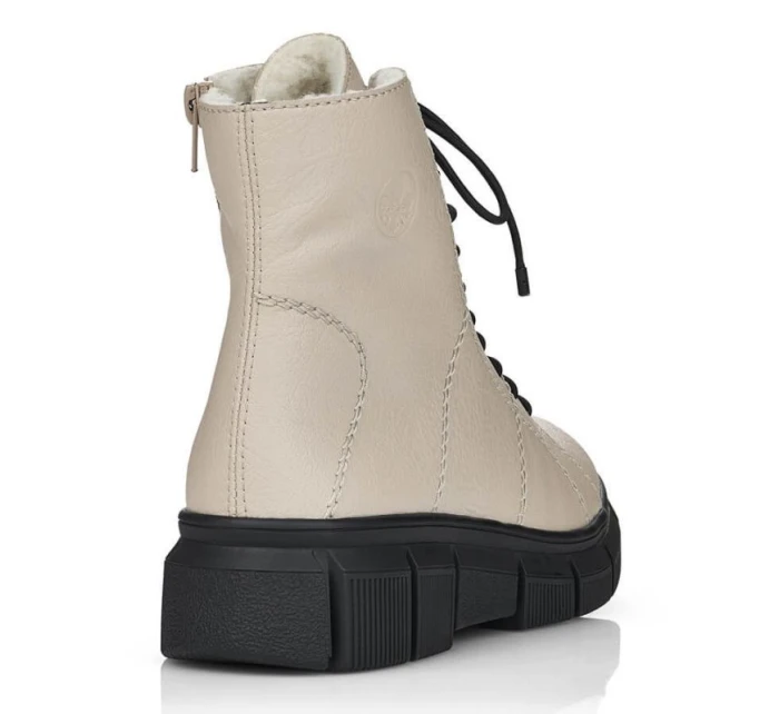 Rieker W X3428 béžové zateplené topánky