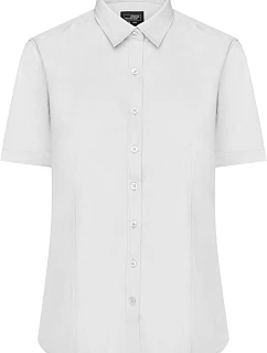 JN 679 Popelínová halenka s krátkým rukávem model 22488222 white - Daiber