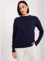 Sweter AT SW model 19040895 granatowy - FPrice