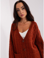 Sweter AT SW 2358.31 ciemny pomarańczowy