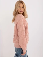 Sweter AT SW model 20463761 jasny różowy - FPrice Sweter AT SW model 20463761 jasny różowy - FPrice