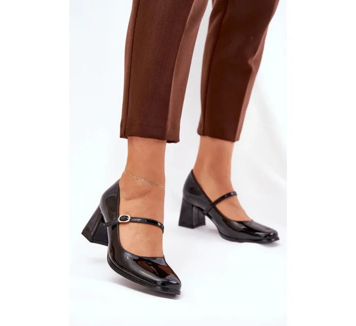 Dámske lodičky 9689 black - Krok vo veľkom štýle