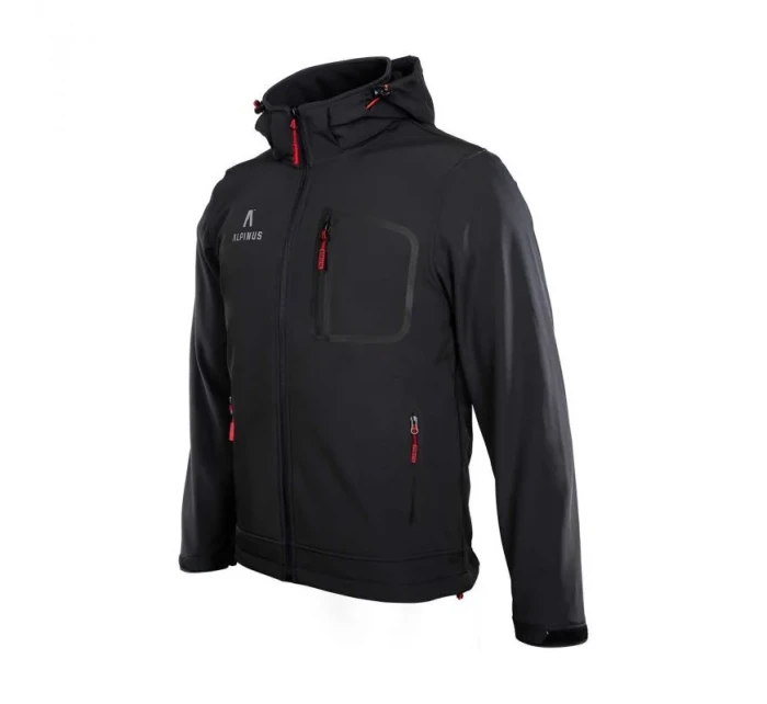 Alpinus Stenshuvud softshellová bunda čierna BR43371 pánske