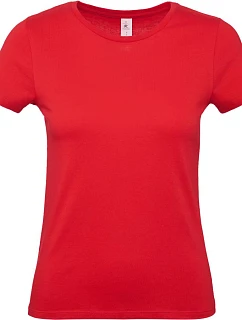 B&C #E150 /women Dámske tričko 01.002T červené
