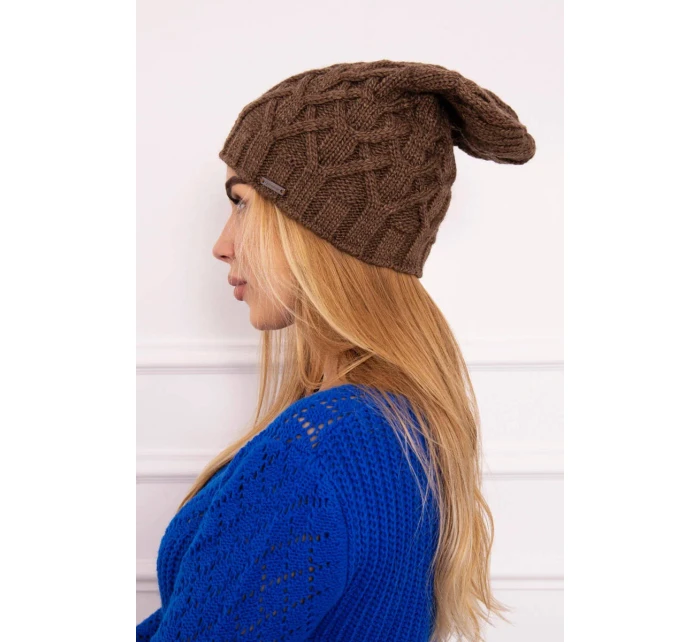 Fleecová čiapka Sonia K201 hnedá