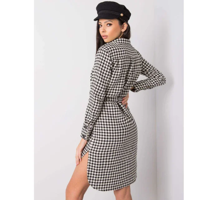 Šaty LK SK 508385 1.94 čiernobielych