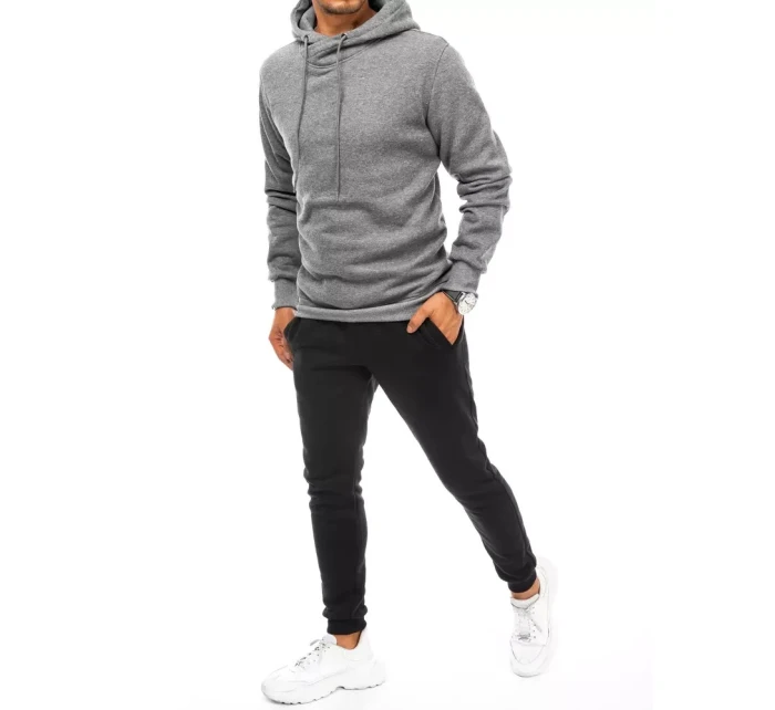 Pánska sivo-čierna tepláková súprava FashionStreet AX0669