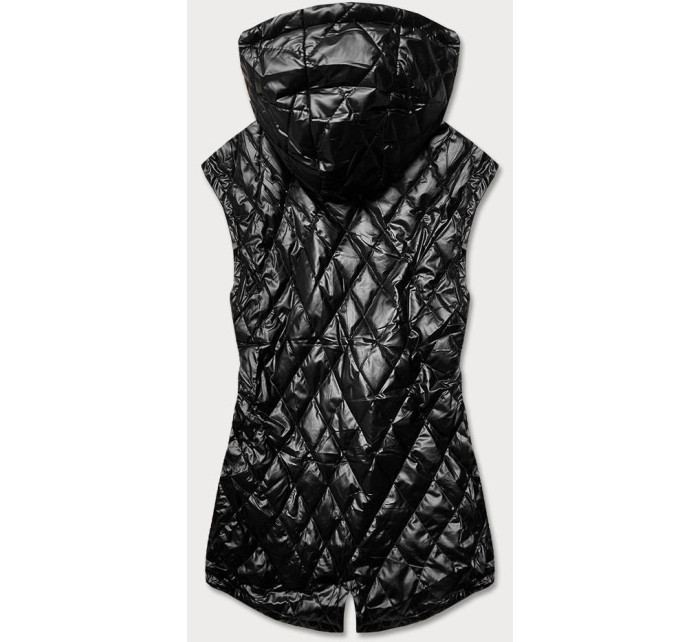 Černá prošívaná dámská vesta s kapucí model 17388342 - CANADA Mountain