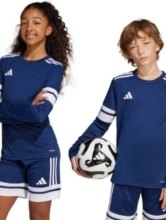 Detské tričko adidas Squadra 25 s dlhým rukávom námornícka modrá JJ0049