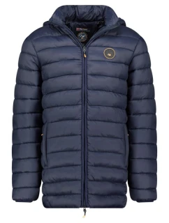 Geographical Norway pánska bunda AMIGOBADGE LONG HOOD DB NAVY MEN 233 NAVY (WY8852H/GN-MARINE)