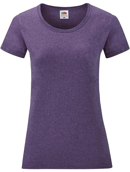 Fruit of the Loom Lady-Fit Valueweight T Dámske tričko 16.1372 heather purple Fruit of the Loom Lady-Fit Valueweight T Dámske tričko 16.1372 heather purple