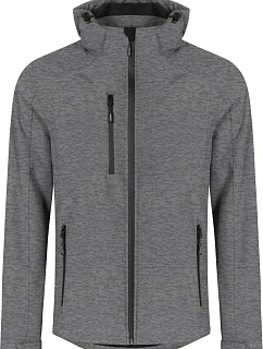 Pánská 3vrstvá softshellová bunda 40. heather grey model 22517368 - Promodoro