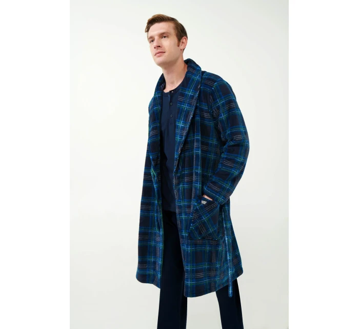 Vamp - Pánsky kockovaný župan 21628 - Vamp Vamp - Pánsky kockovaný župan 21628 - Vamp