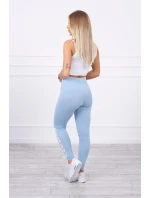 Modré legínové nohavice Brooklyn