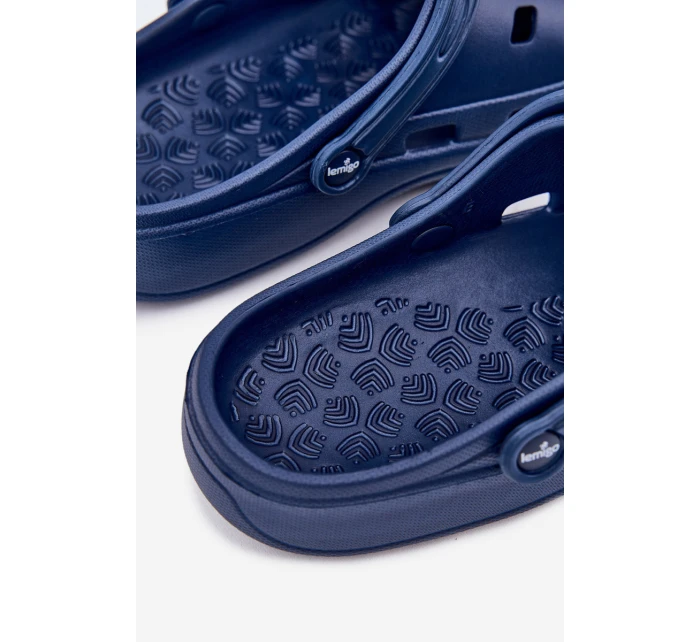 Klapki Męskie Piankowe LEMIGO 807 Granatowe
