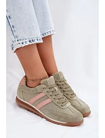 Semišové Sportovní Boty Dámské  Zelené model 22107492 - McArthur