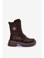 Dámské boty s ozdobným a ekokůže model 22348837 - Boto Dámské boty s ozdobným a ekokůže model 22348837 - Boto