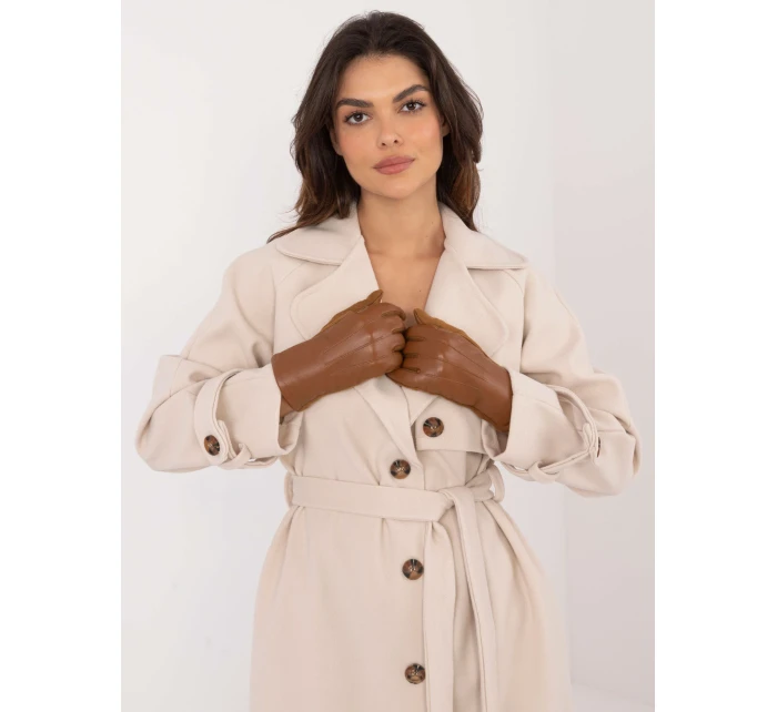 Rukavice AT RK model 20591926 světle hnědé - FPrice