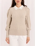 Sweter IR SW model 22401157 beżowy - FPrice Sweter IR SW model 22401157 beżowy - FPrice