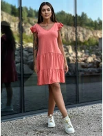 Sukienka TW SK model 18798994 koralowy - FPrice Sukienka TW SK model 18798994 koralowy - FPrice