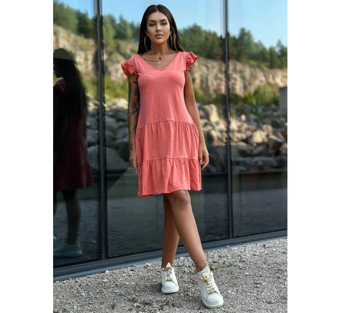 Sukienka TW SK model 18798994 koralowy - FPrice Sukienka TW SK model 18798994 koralowy - FPrice