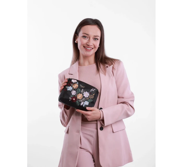 Dámska kabelka Vuch Coalie Flowers Black Dámska kabelka Vuch Coalie Flowers Black