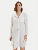 Dámska nočná košeľa 000QS7141E 100 biela - Calvin Klein Dámska nočná košeľa 000QS7141E 100 biela - Calvin Klein