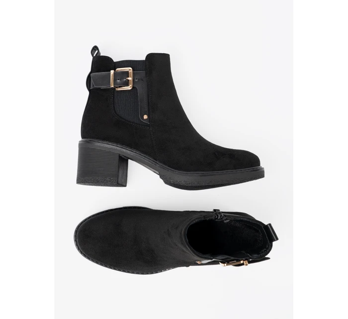 Designové kotníčkové boty dámské černé Obcas Designové kotníčkové boty dámské černé Obcas