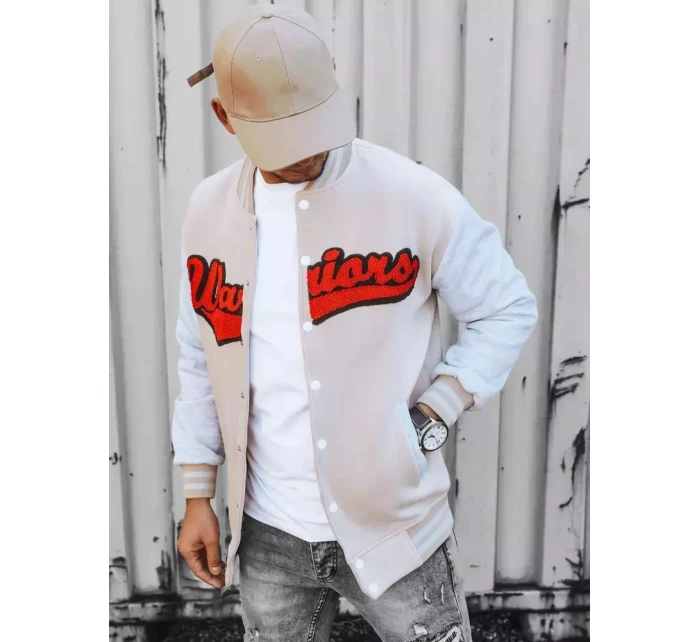 Pánská mikina na zip v barvě ecru Dstreet model 21966730 - FashionStreet